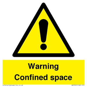 Warning Confined space